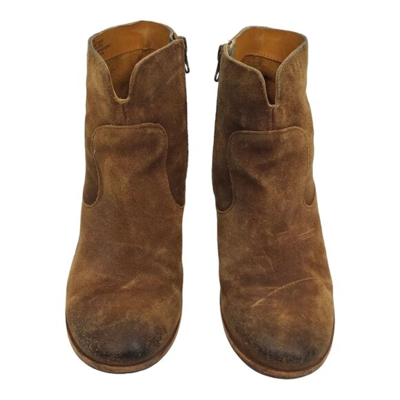 Kork Ease Side Zip Suede Ankle Boots Womens Size 7.5 M Booties Brown K48523 - Picture 12 of 14